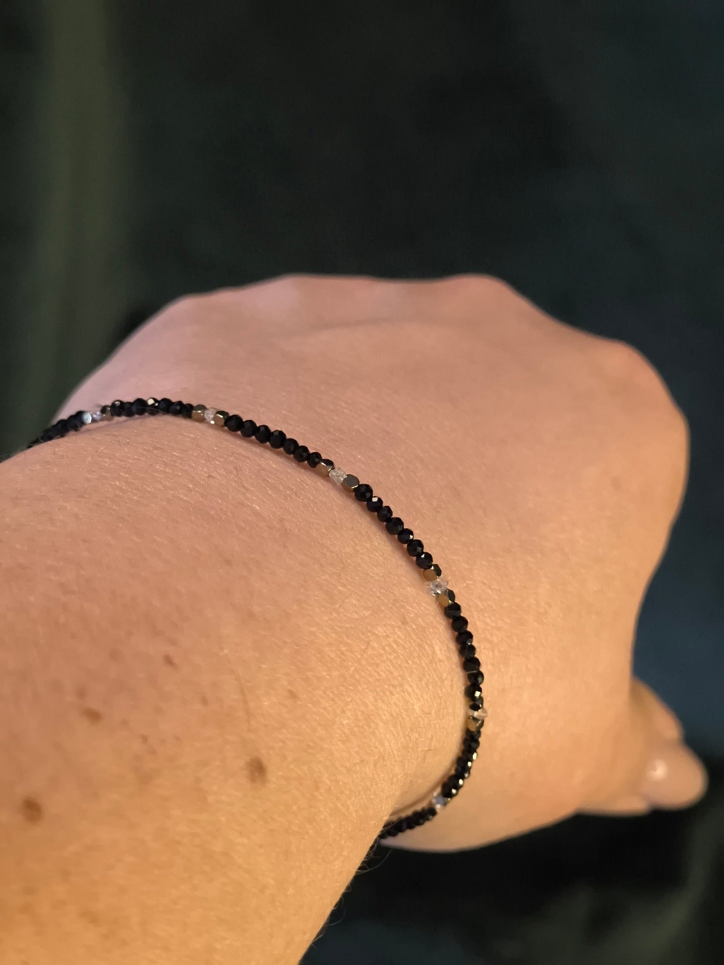 Bransoletka – Kolekcja Her  herkimer i Turmalin