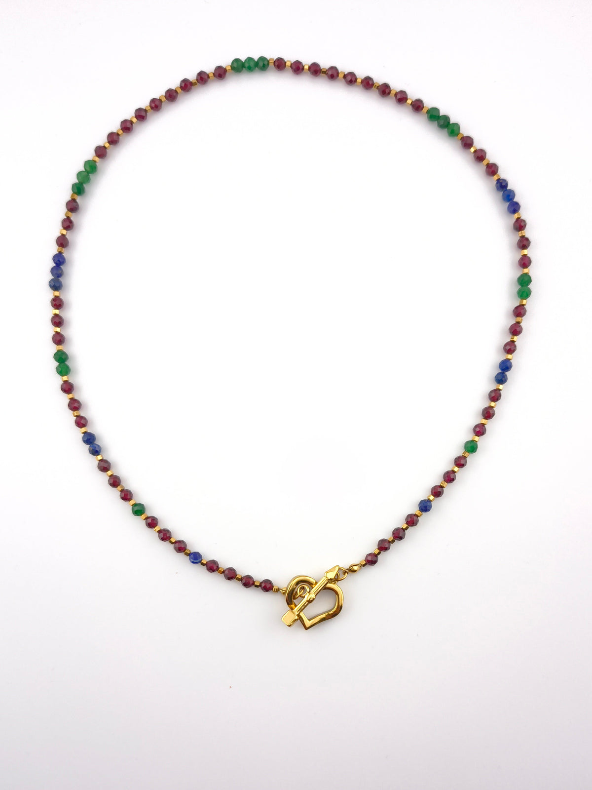 L’Espace Tropics Jadeite and Lapis Lazuli Necklace