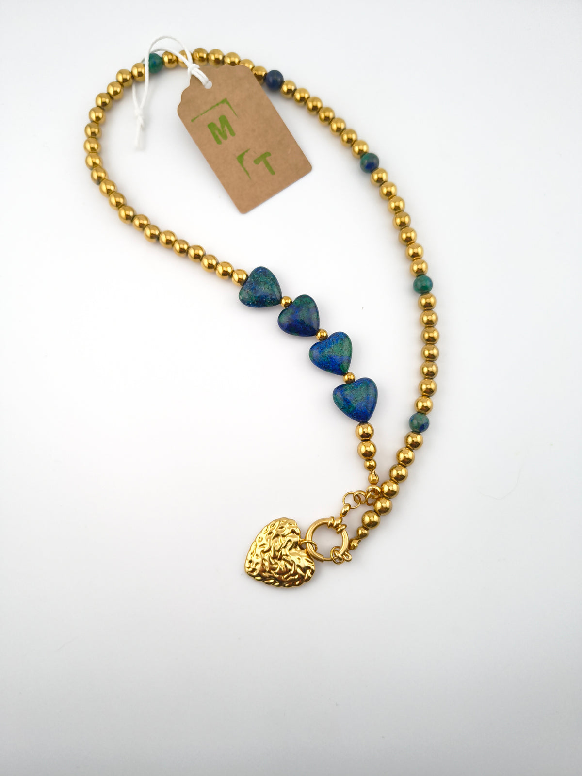 L’Espace Tropics Jadeite and Lapis Lazuli Necklace