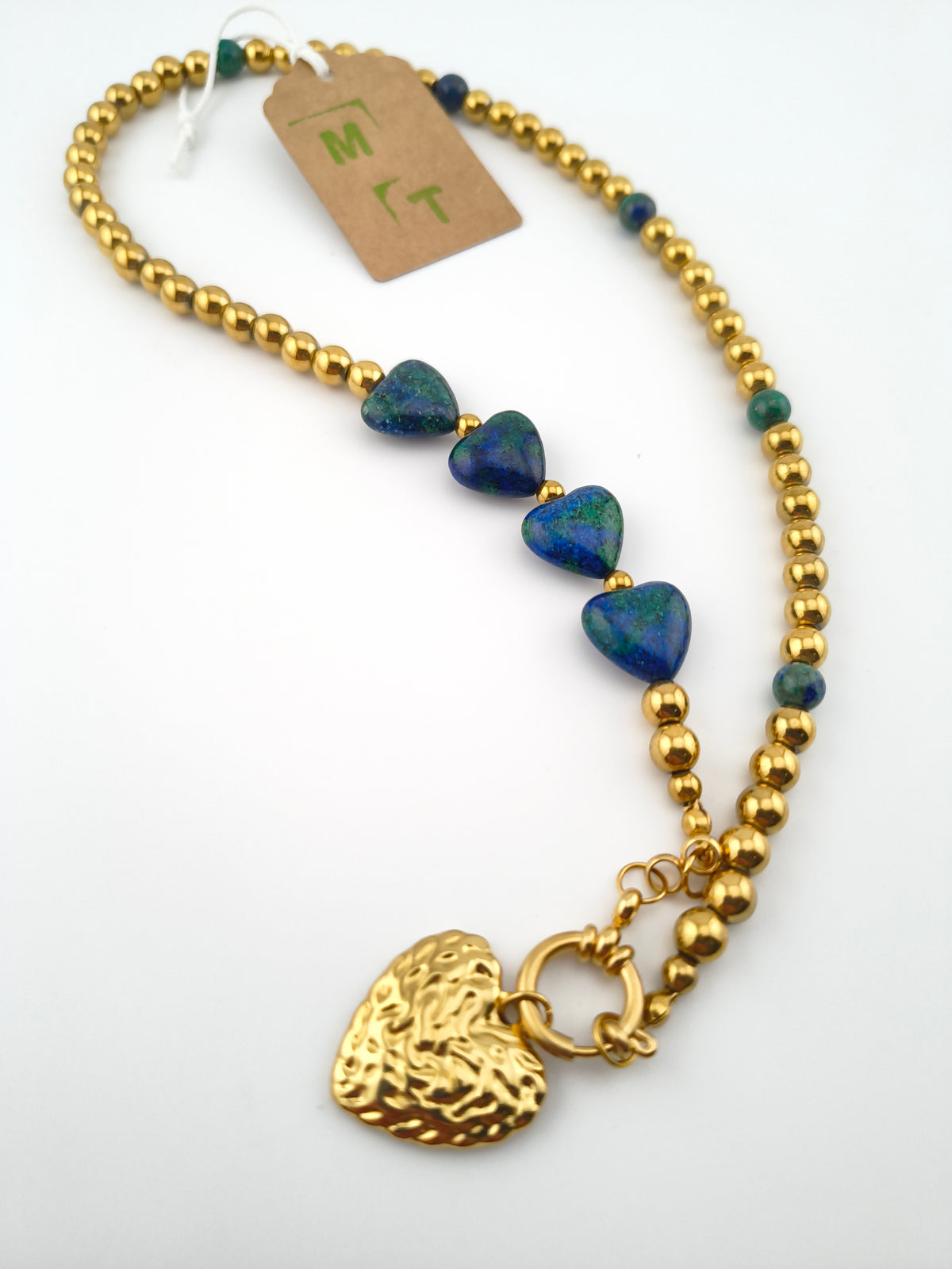 L’Espace Tropics Jadeite and Lapis Lazuli Necklace