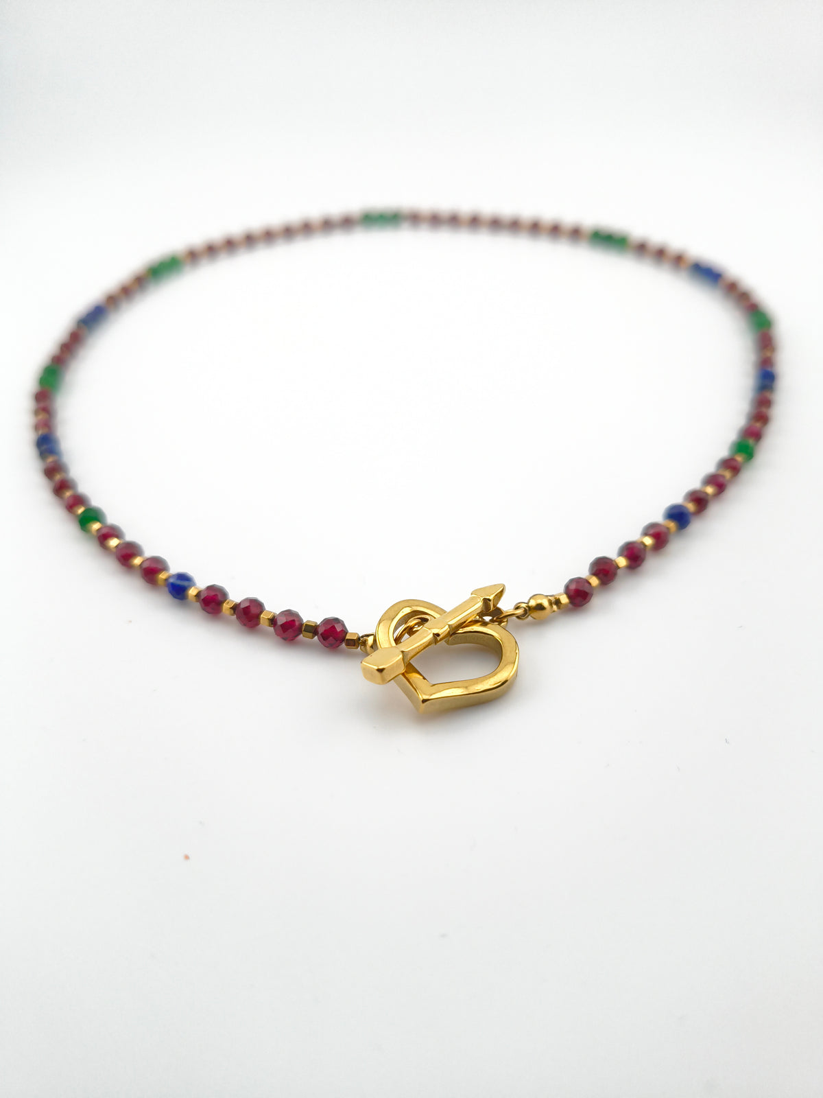 L’Espace Tropics Jadeite and Lapis Lazuli Necklace