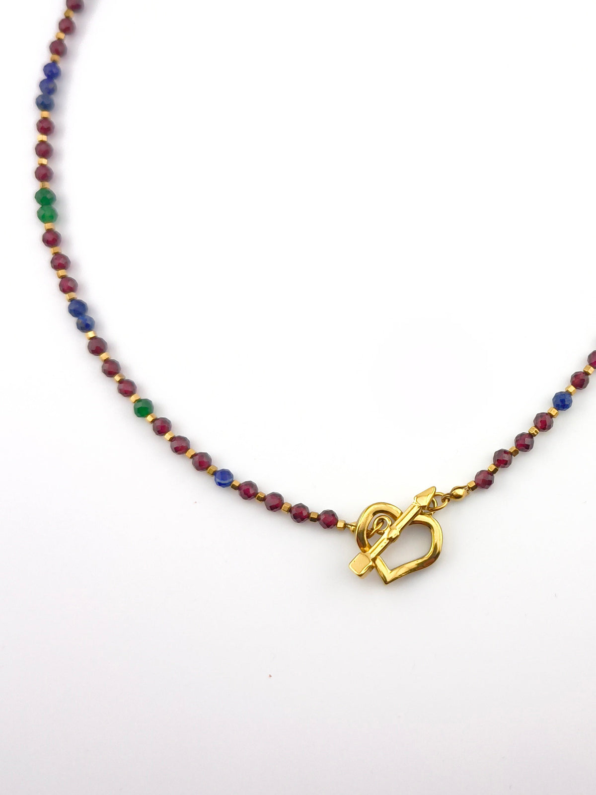 L’Espace Tropics Jadeite and Lapis Lazuli Necklace